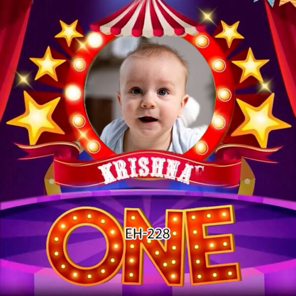 Circus Theme Birthday Invitation EH-228
