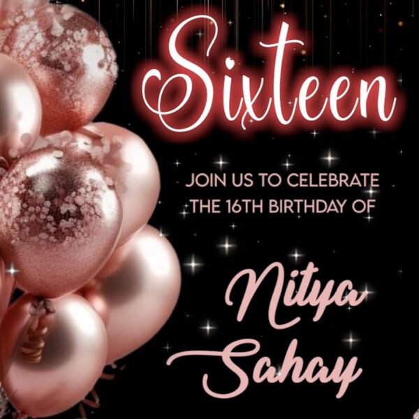 Girl Birthday Invitation EH-236