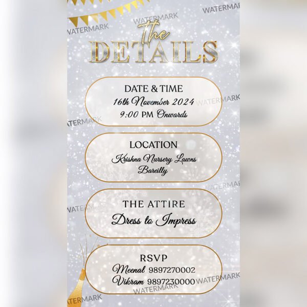 50th Birthday Invitation EH-368 - Image 2