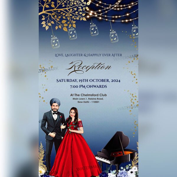 Sikh Wedding Invitaion EH-369
