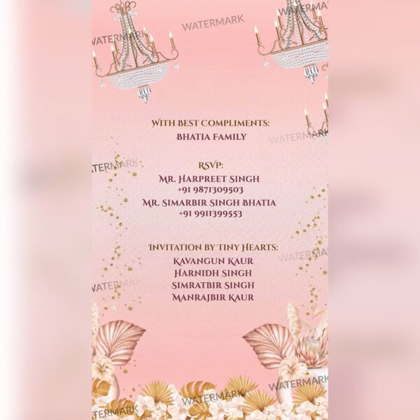 Sikh Wedding Invitaion EH-369 - Image 7