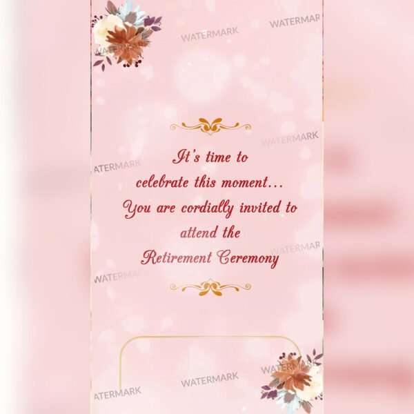 Retirement Party Invitation EH-377 - Image 4