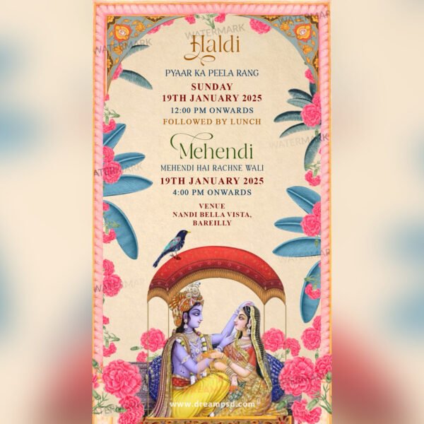 Old Indian Traditional Wedding Invitation EH-396 - Image 7