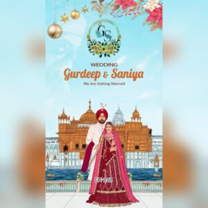 Sikh Wedding Invitation EH-248