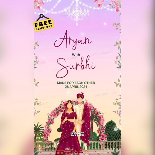 wedding invitation eh-292