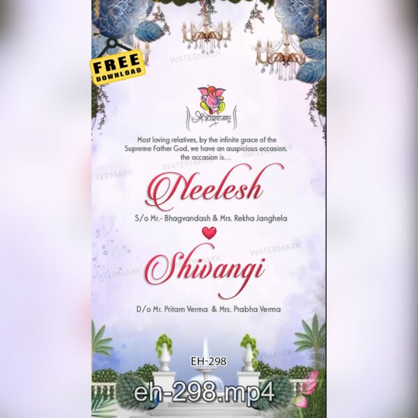 Wedding Invitation eh-298