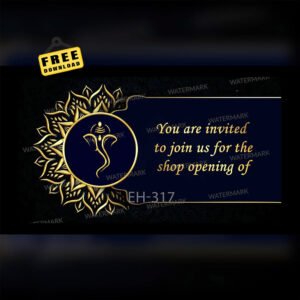 Shop Opening Invitation EH-317