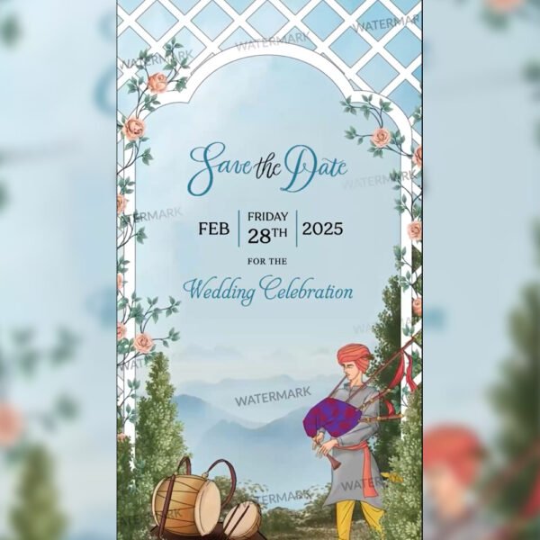 Kumaoni Wedding Save the Date EH-452