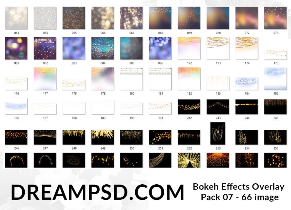 Bokeh Effects Overlay Pack 07
