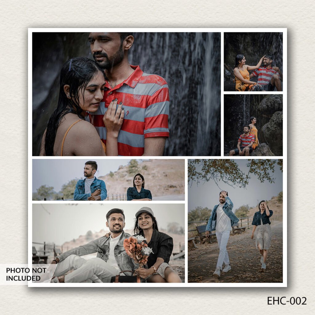 photo collage PSD template EHC-002