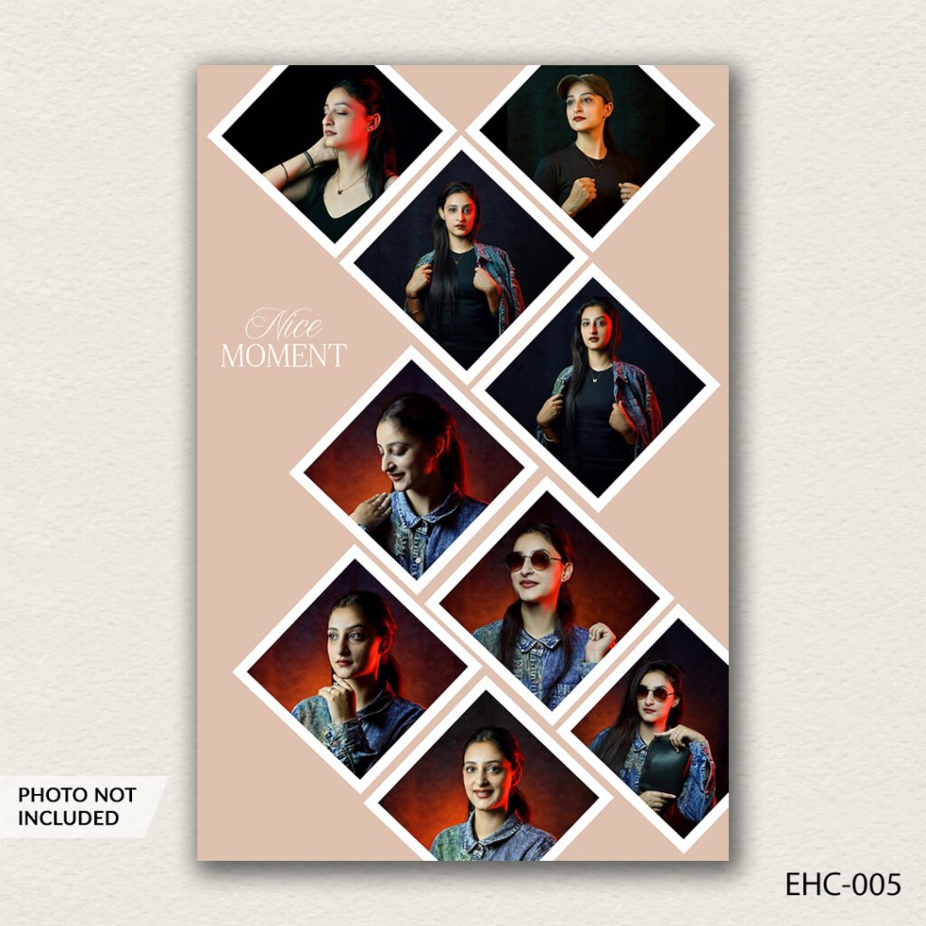 photo collage PSD template EHC-005