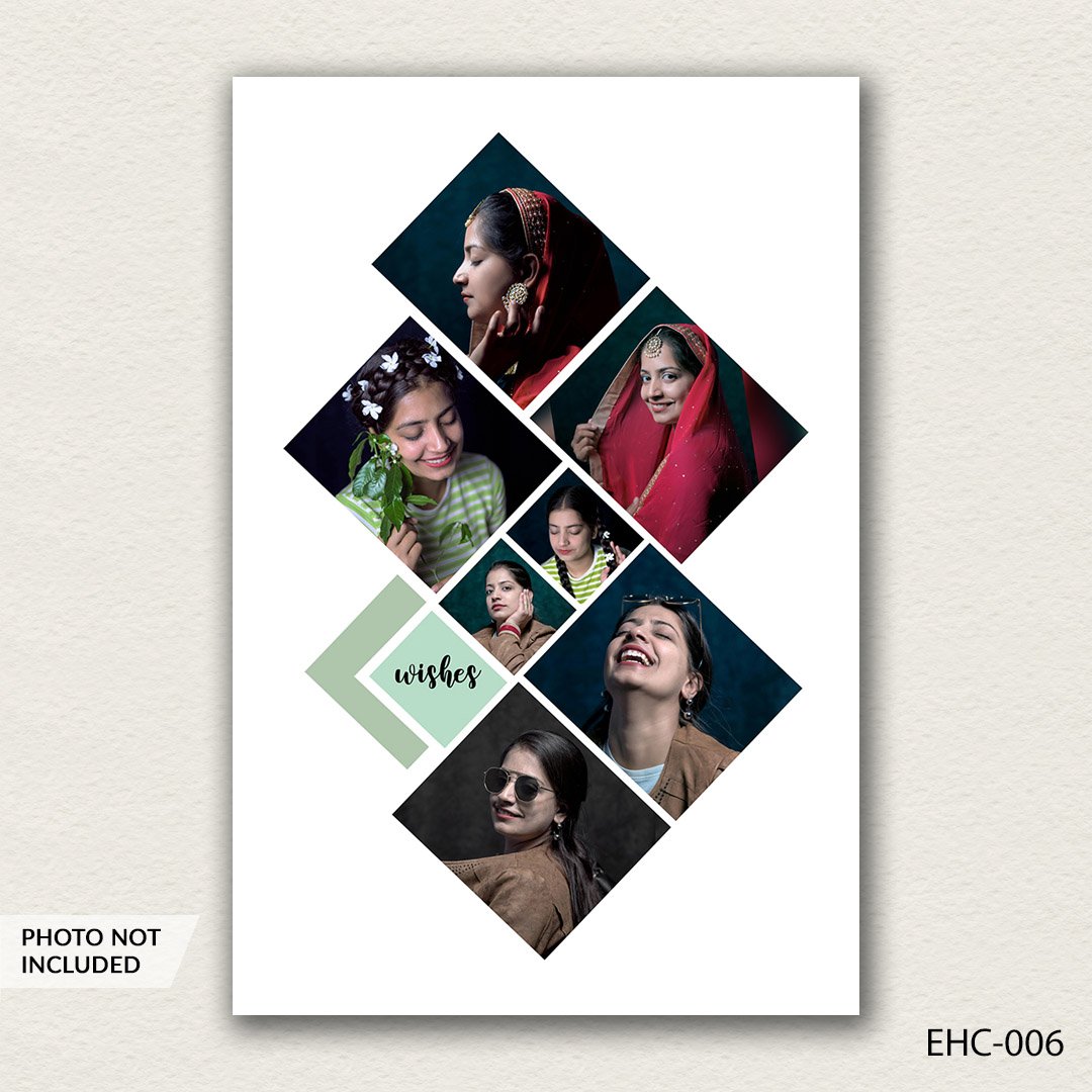 photo collage PSD template EHC-006