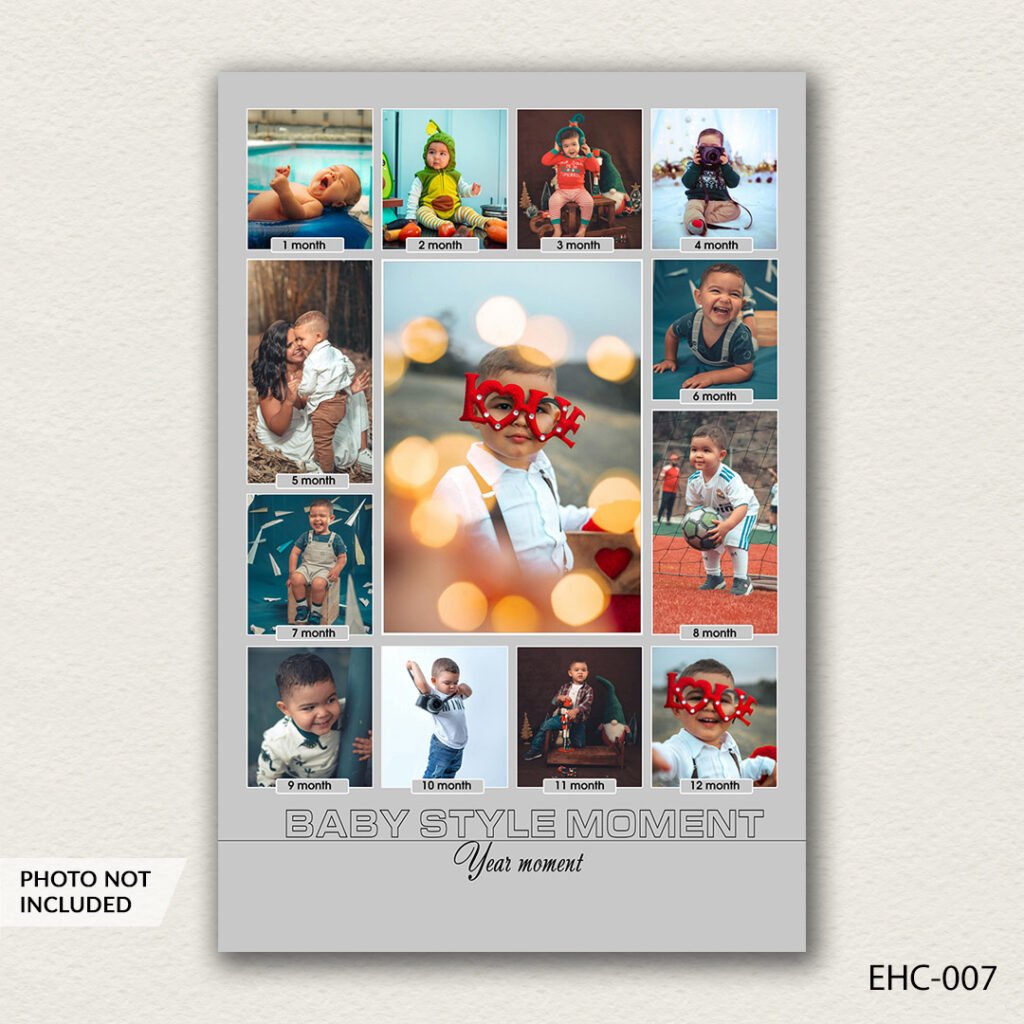 photo collage PSD template EHC-007