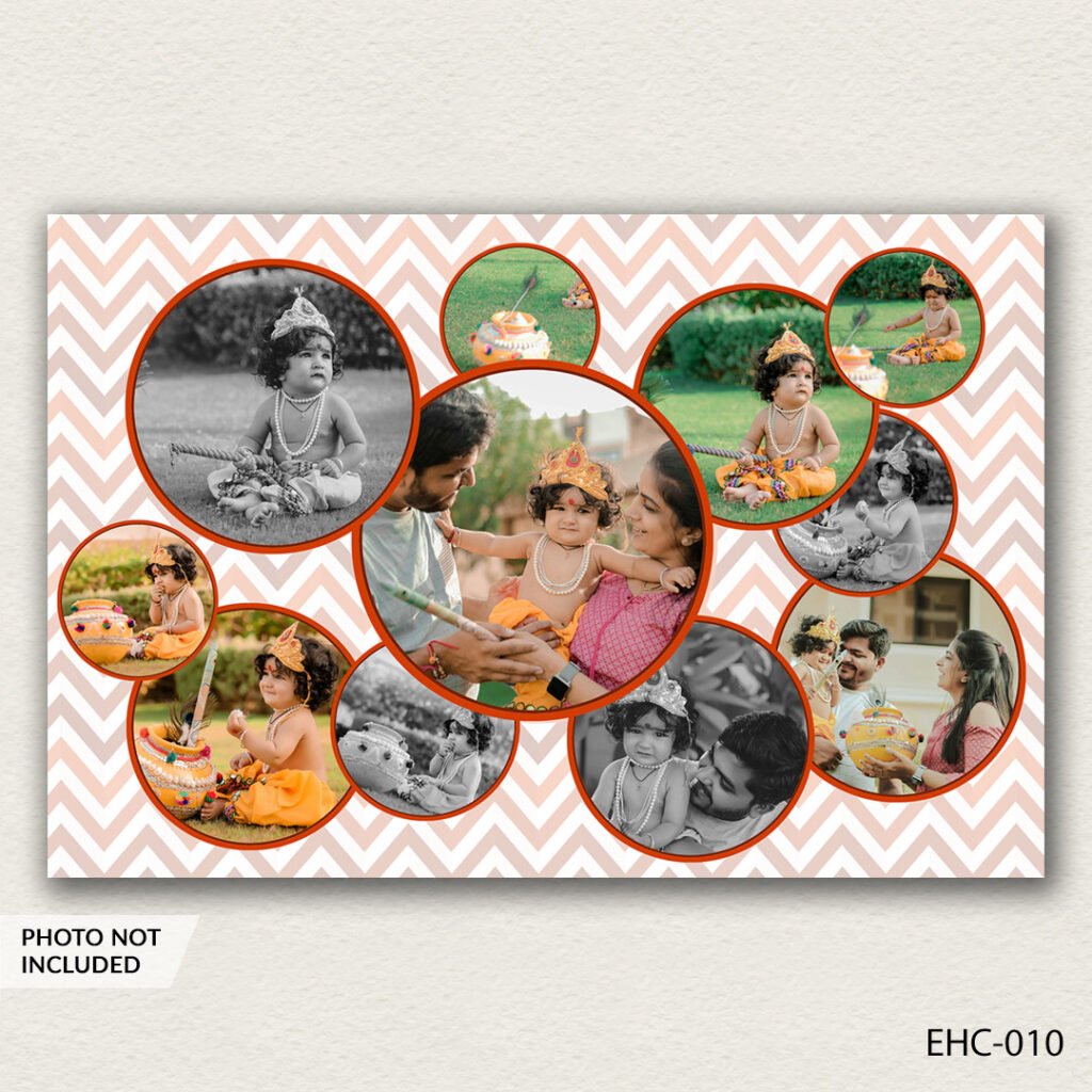 photo collage PSD template EHC-010