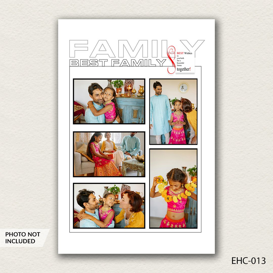 photo collage PSD template EHC-013