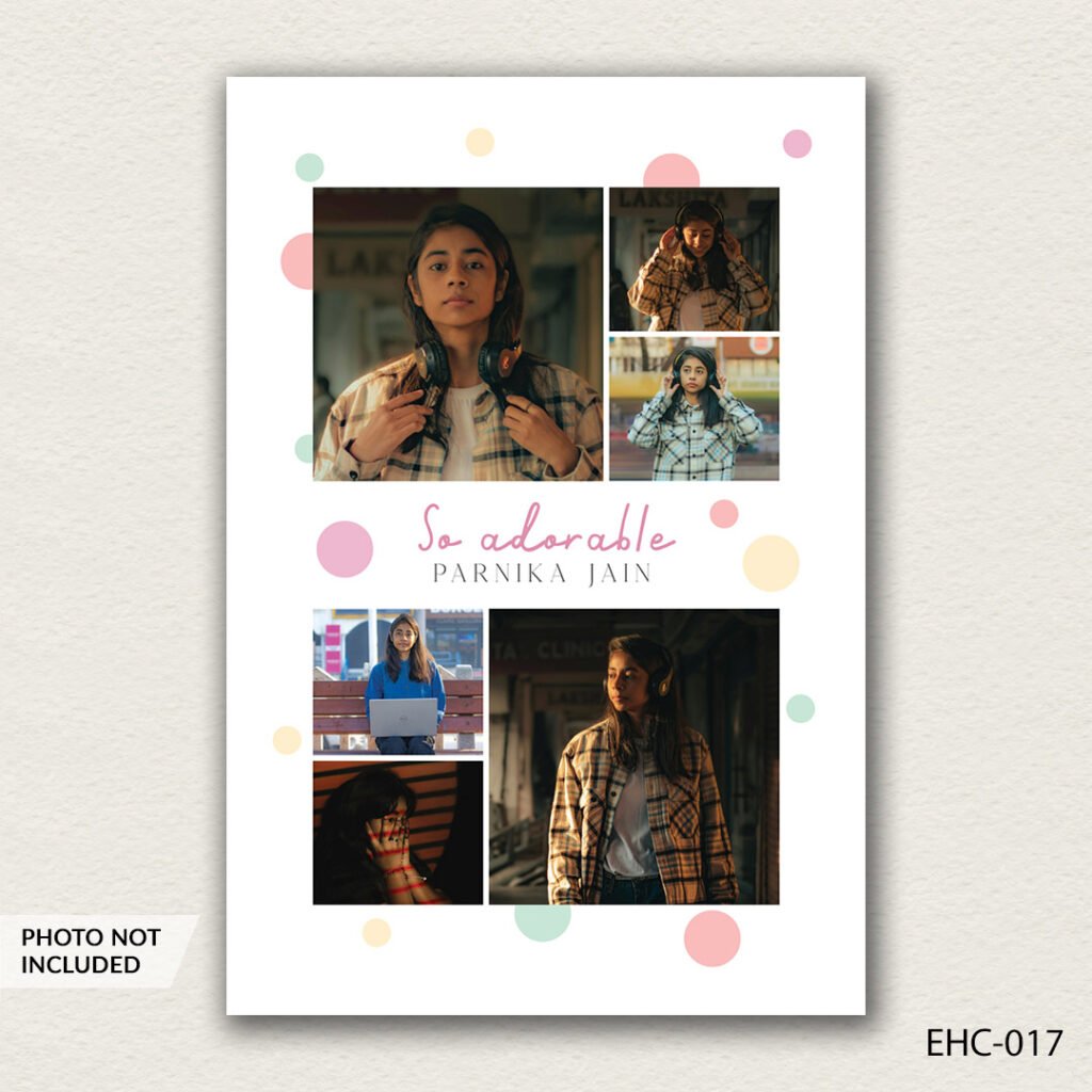 photo collage PSD template EHC-017