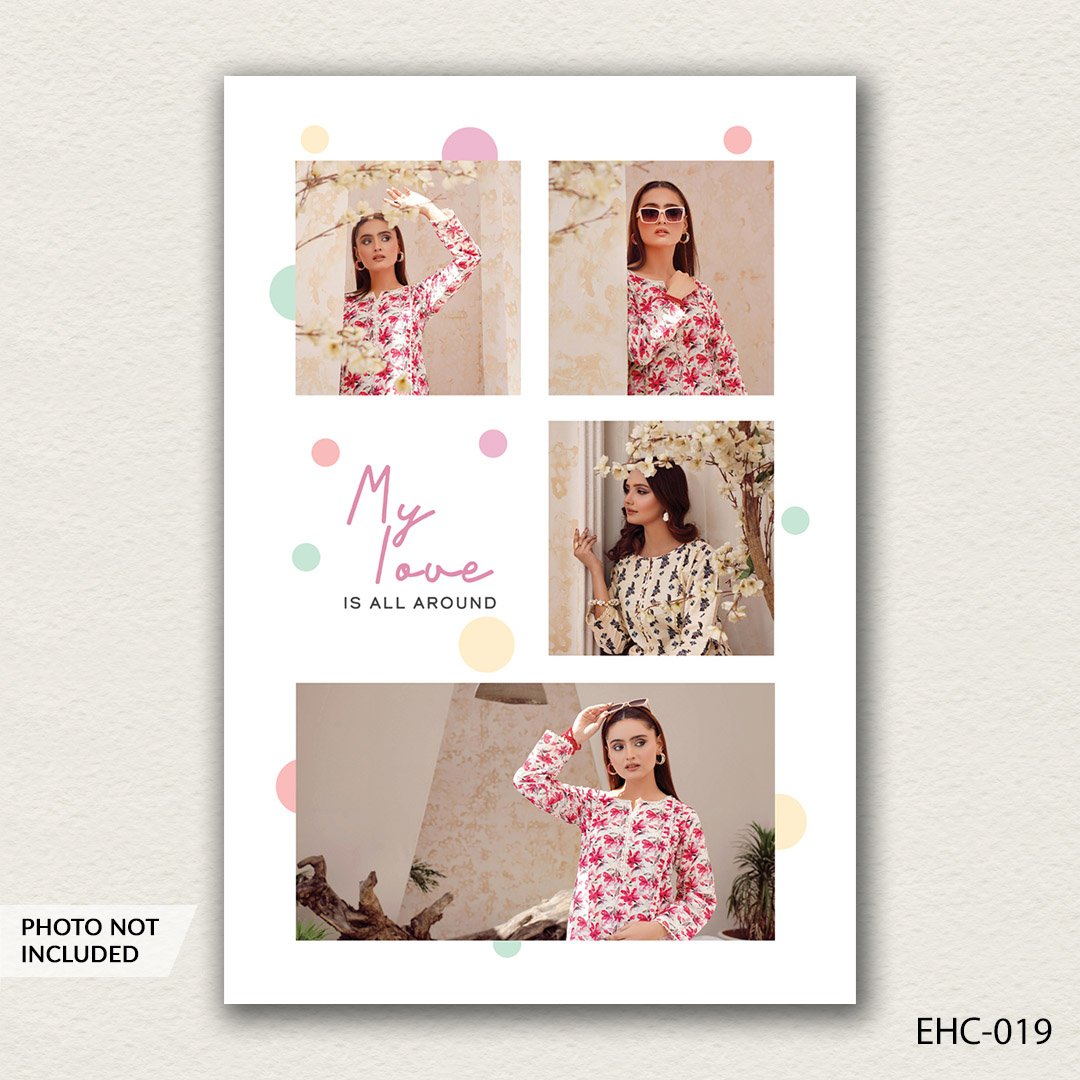 photo collage PSD template EHC-019