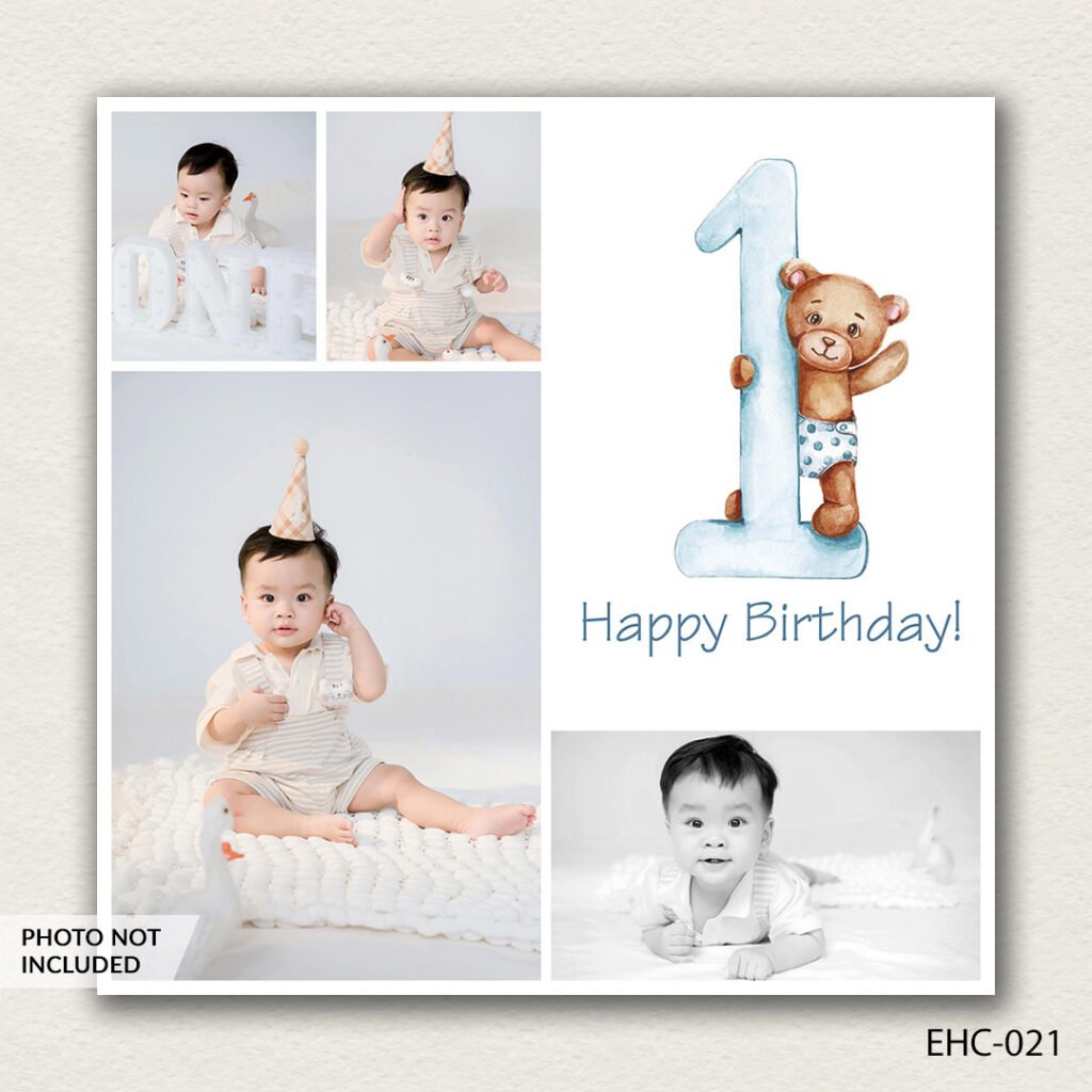 photo collage PSD template EHC-021