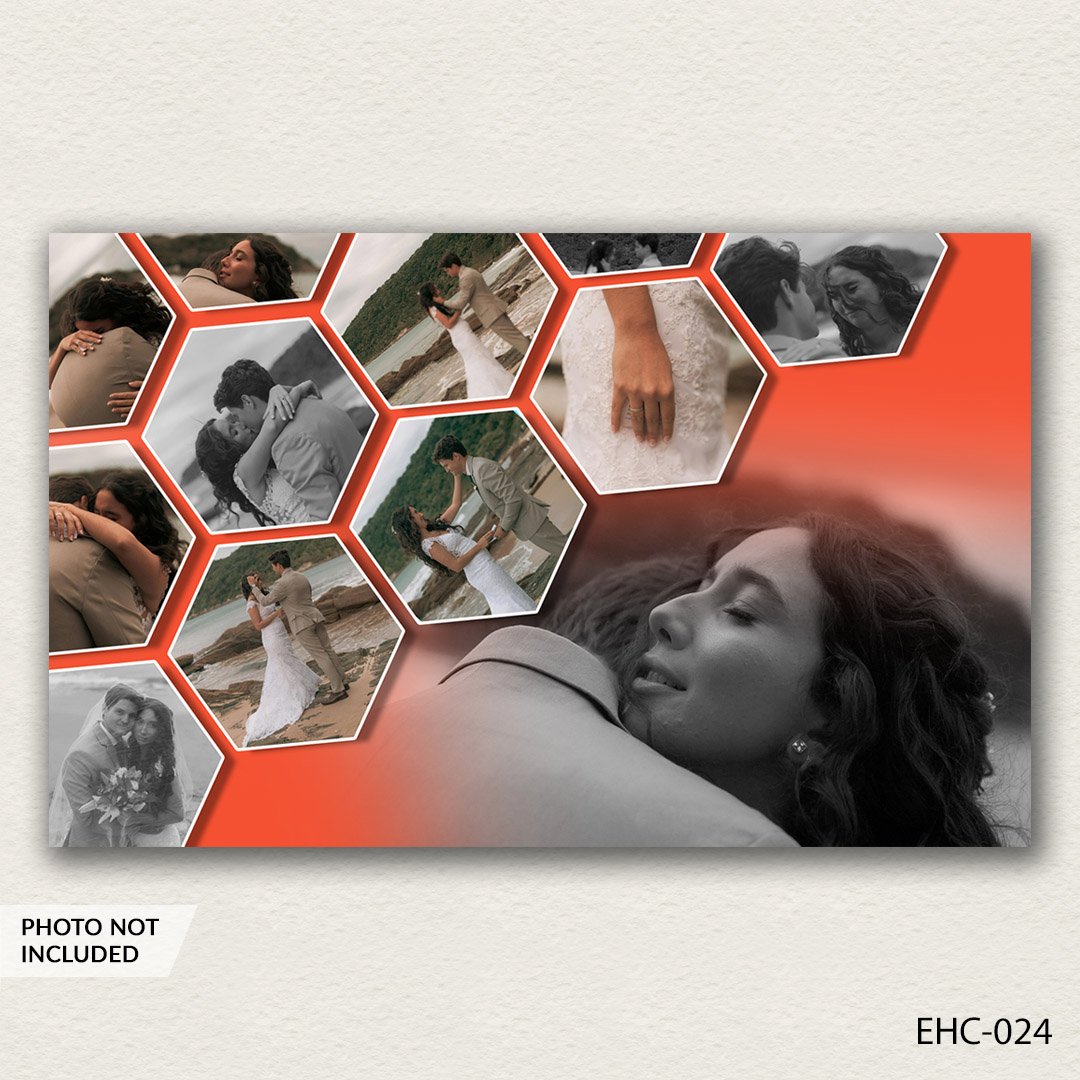 photo collage PSD template EHC-024