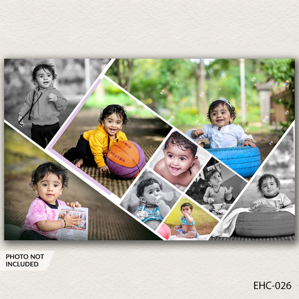 photo collage PSD template EHC-026