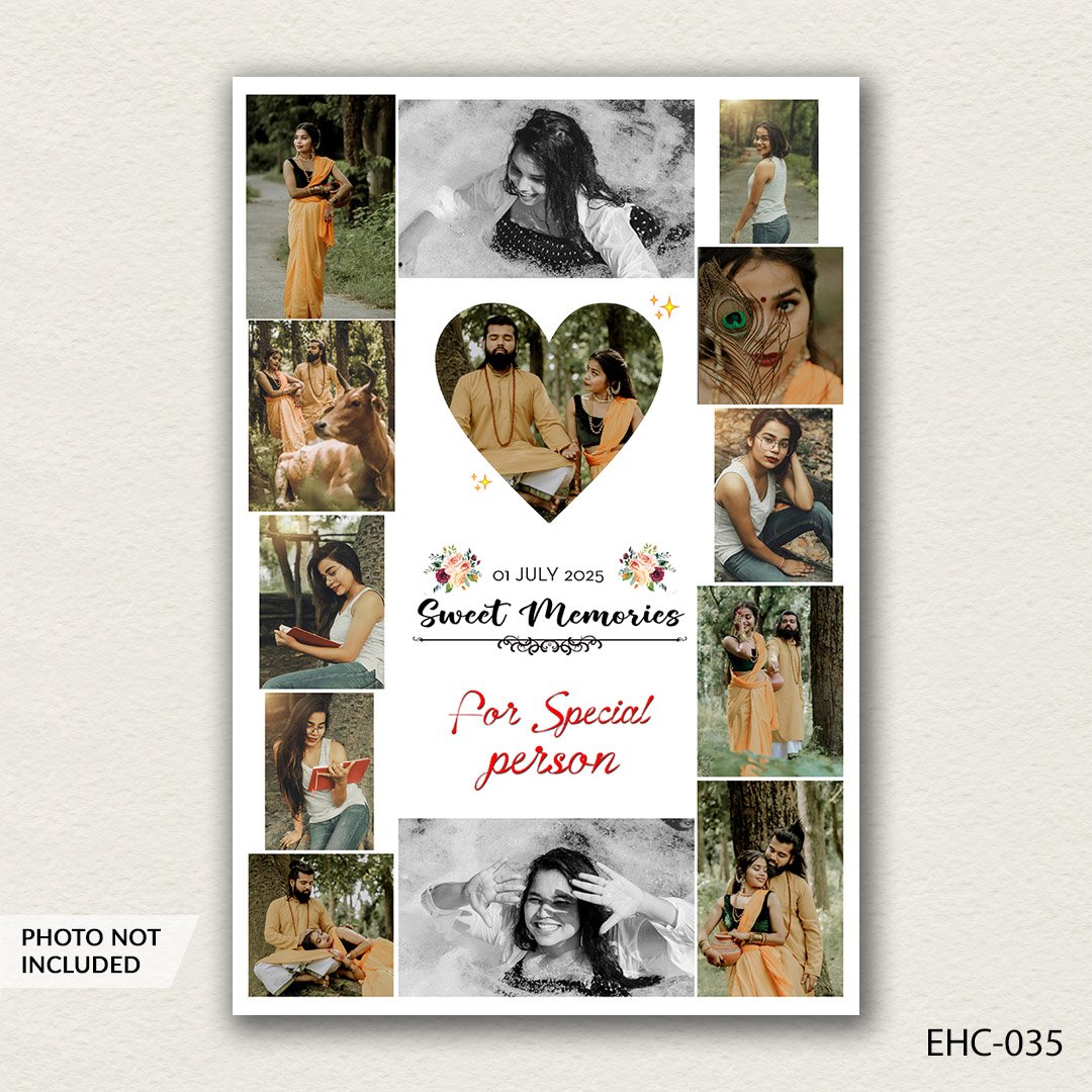 photo collage PSD template EHC-035