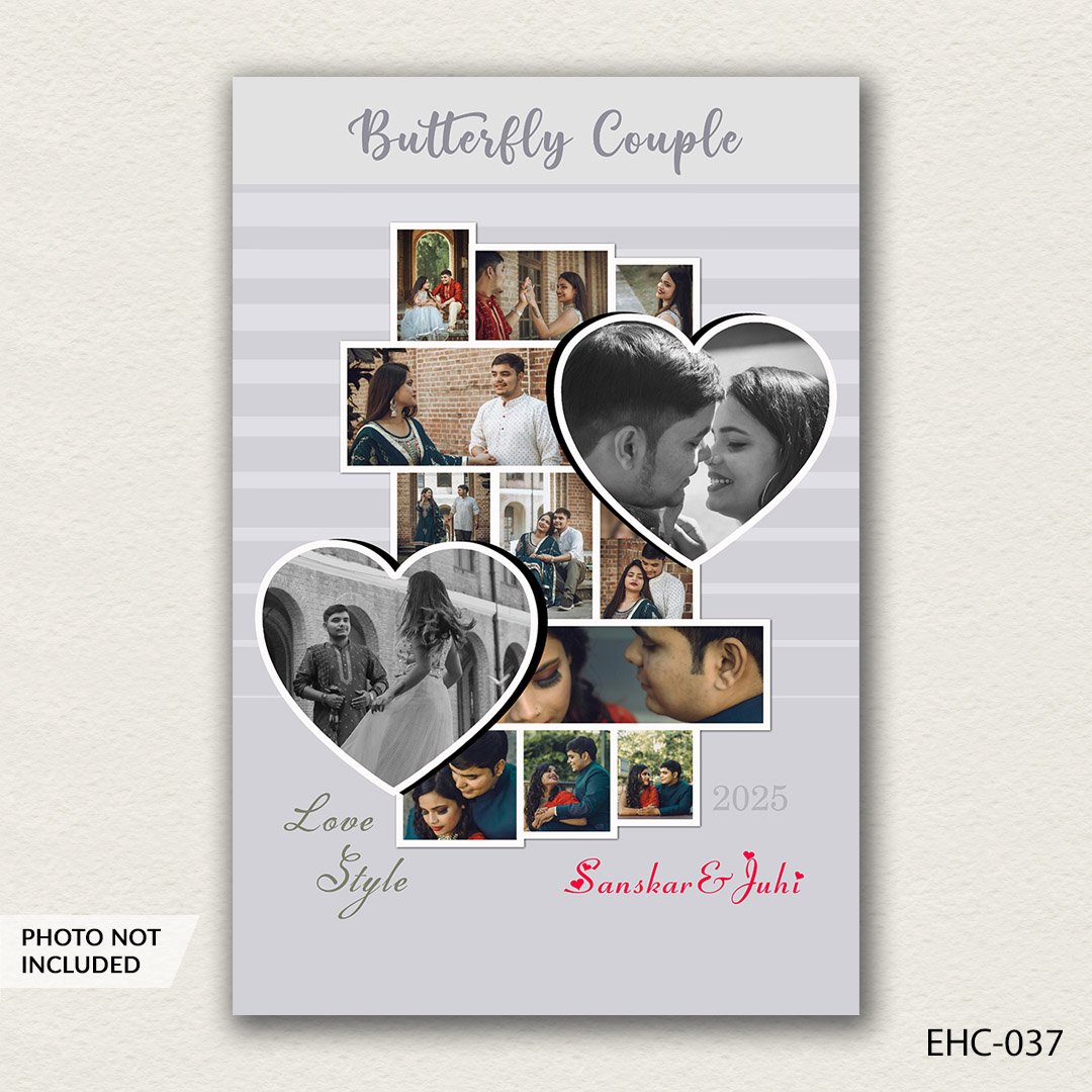 photo collage PSD template EHC-037