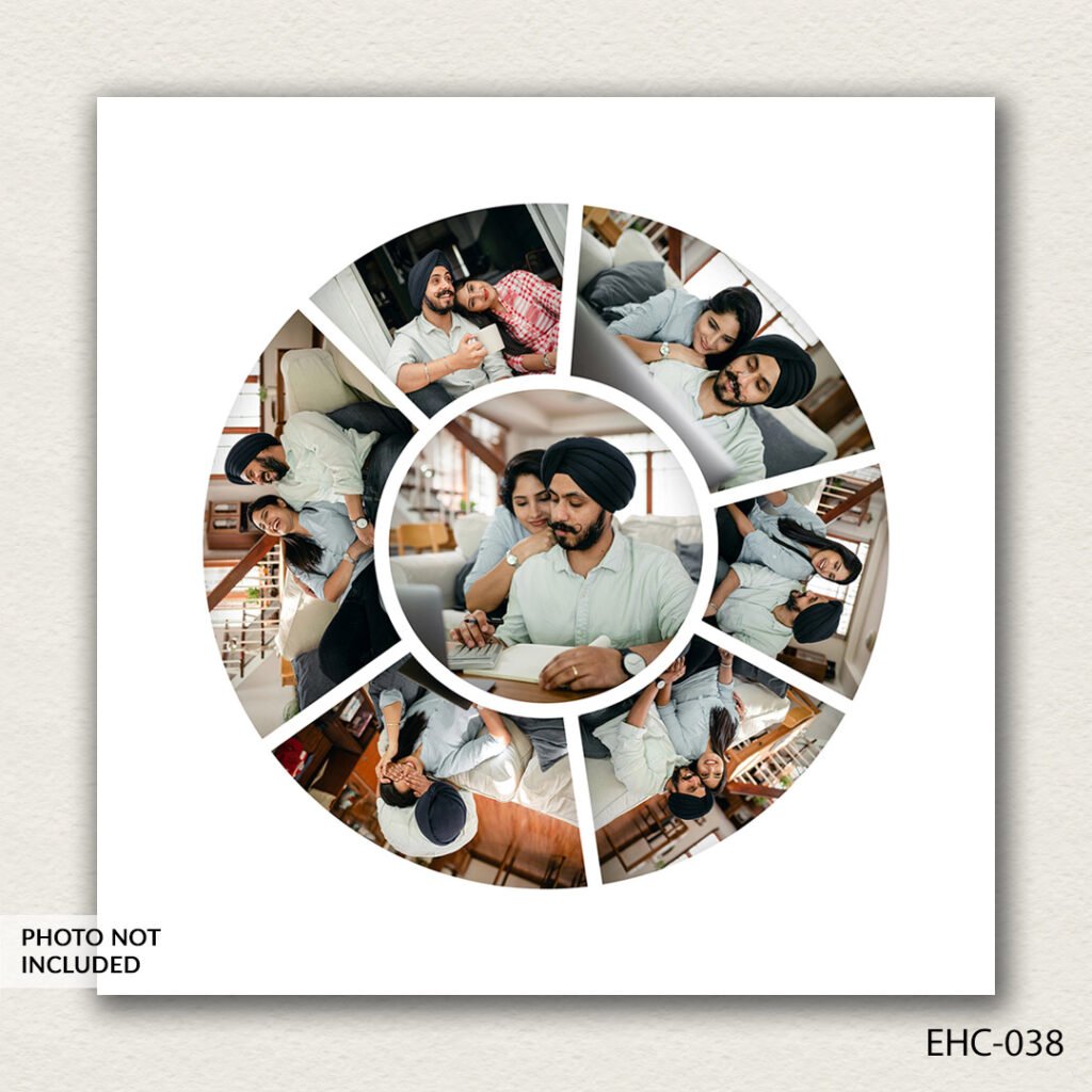 photo collage PSD template EHC-038