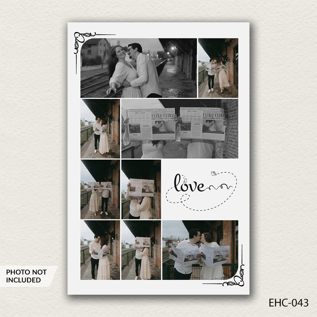 photo collage PSD template EHC-043