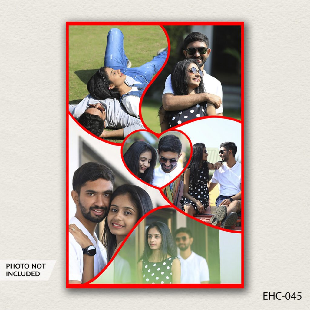 photo collage PSD template EHC-045
