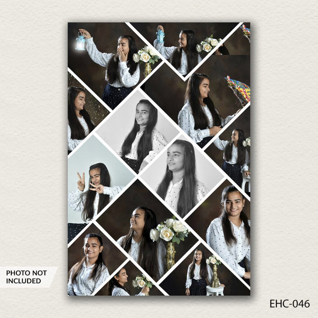 photo collage PSD template EHC-046