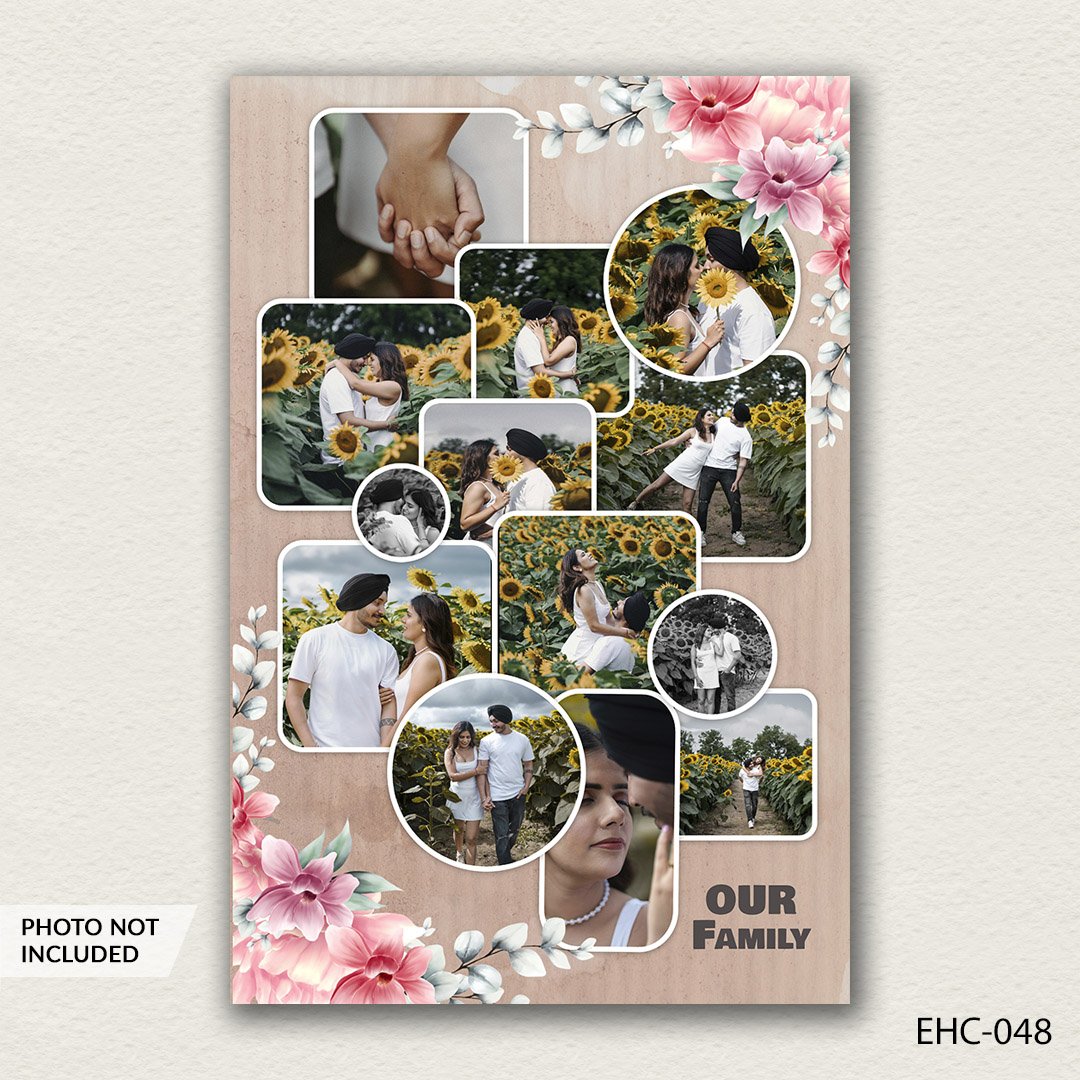 photo collage PSD template EHC-048