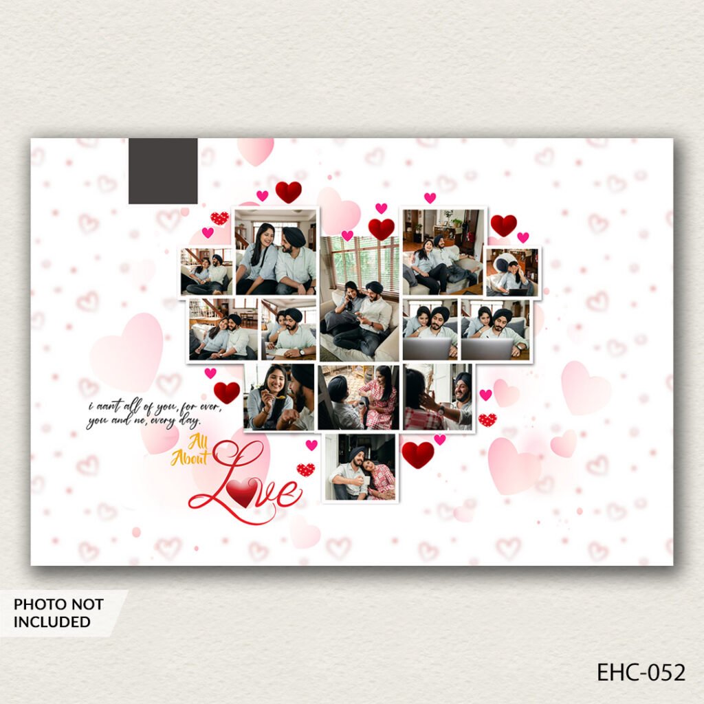 photo collage PSD template EHC-052