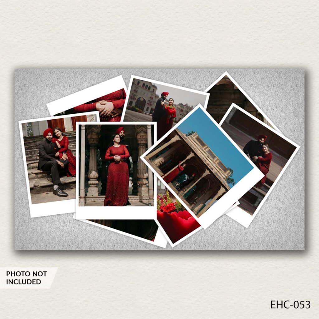 photo collage PSD template EHC-053