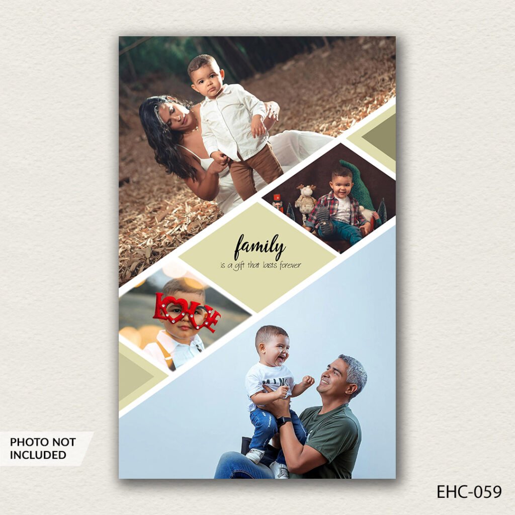 photo collage PSD template EHC-059
