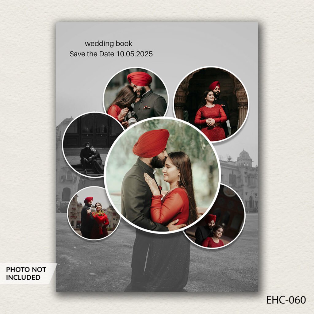 photo collage PSD template EHC-060
