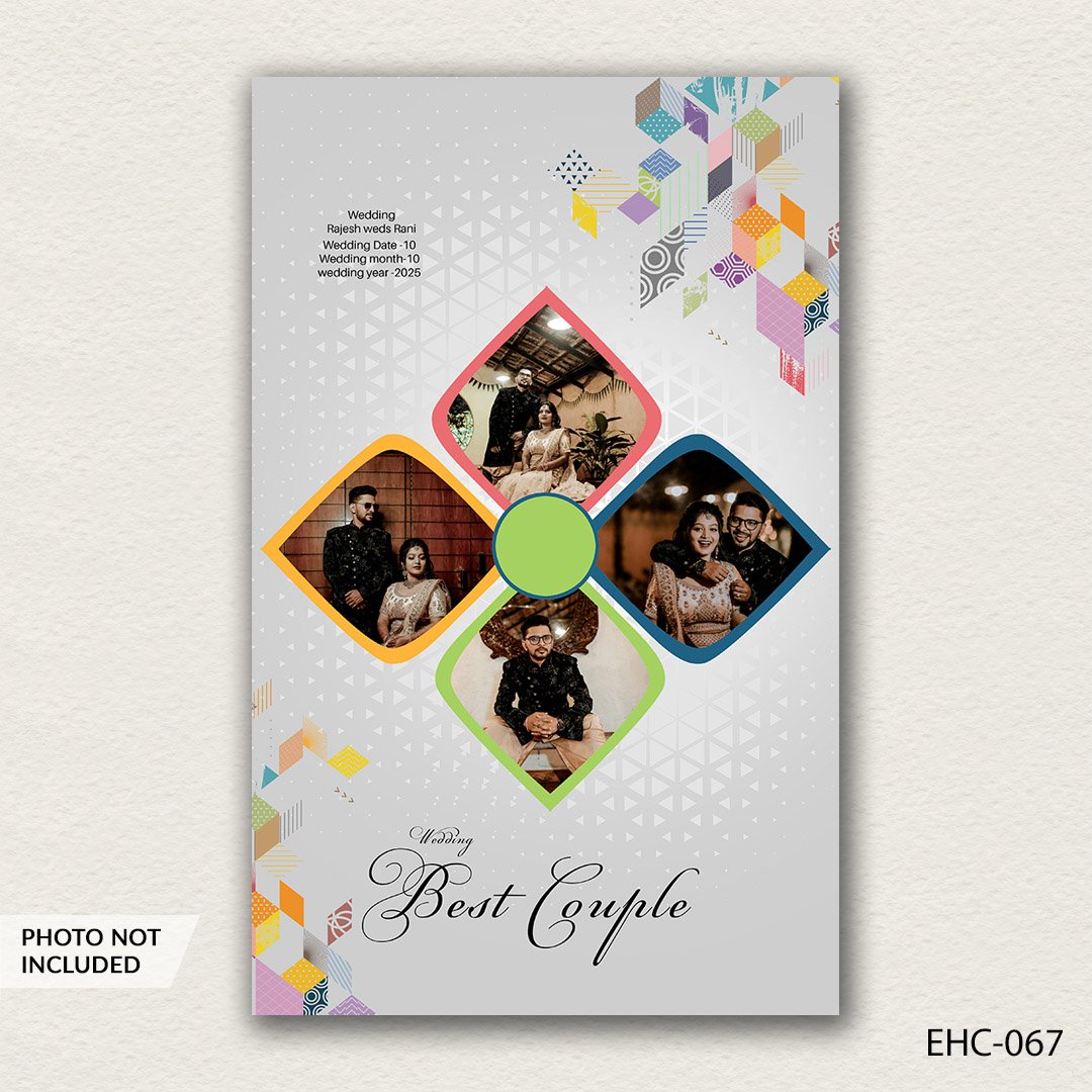 photo collage PSD template EHC-067