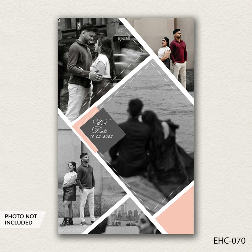 photo collage PSD template EHC-070