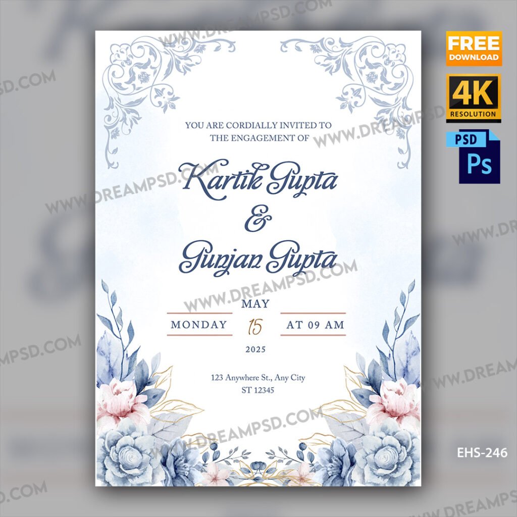 Engagement Invitation Card EHS-246