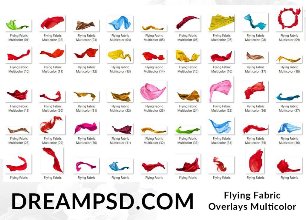 Flying Fabric Overlays Multicolor