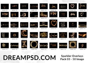 Sparkler Overlays Pack 03