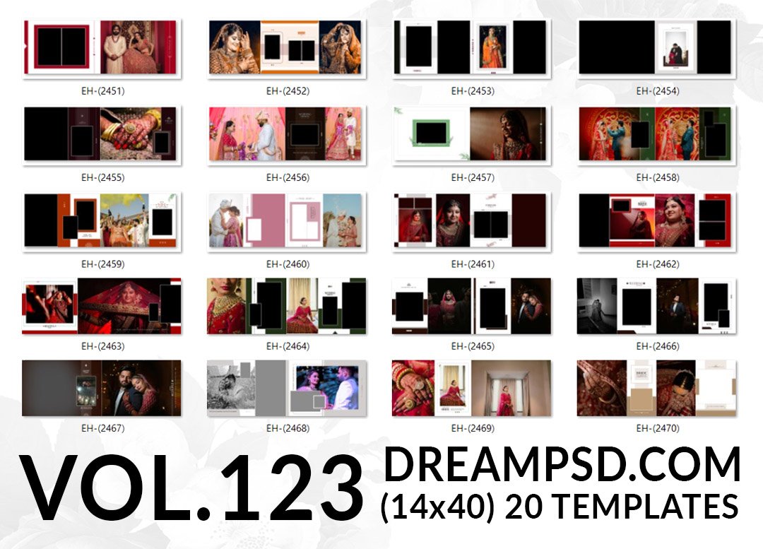 Free Download Album PSD Templates Vol.123