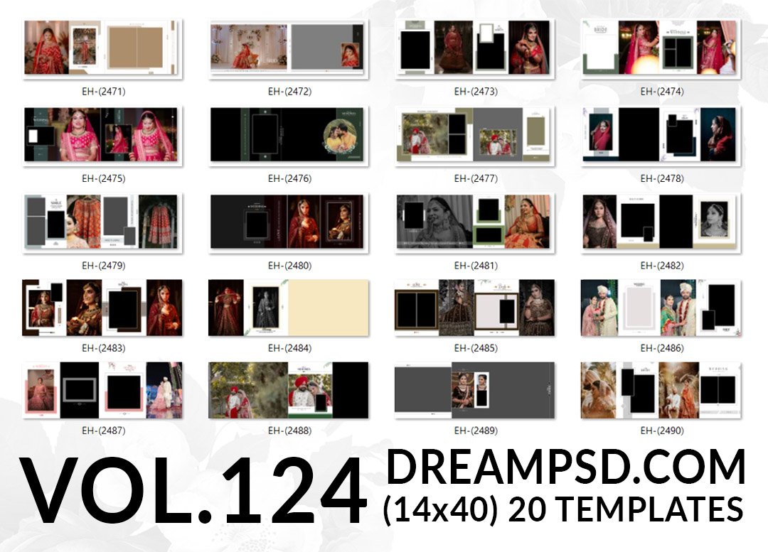 Free Download Album PSD Templates Vol.124