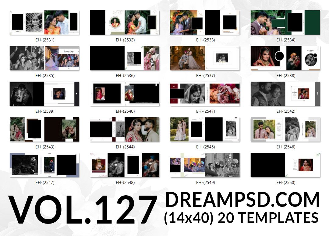 14x40 psd album templates free download