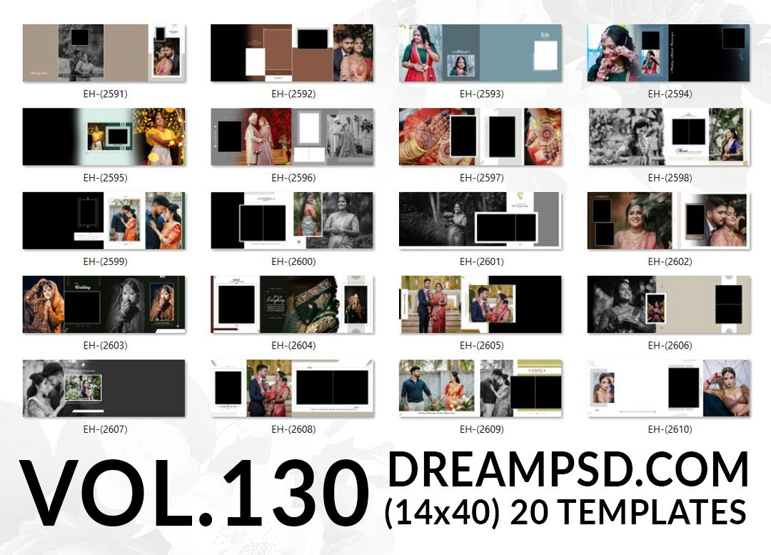 14x40 psd album templates free download