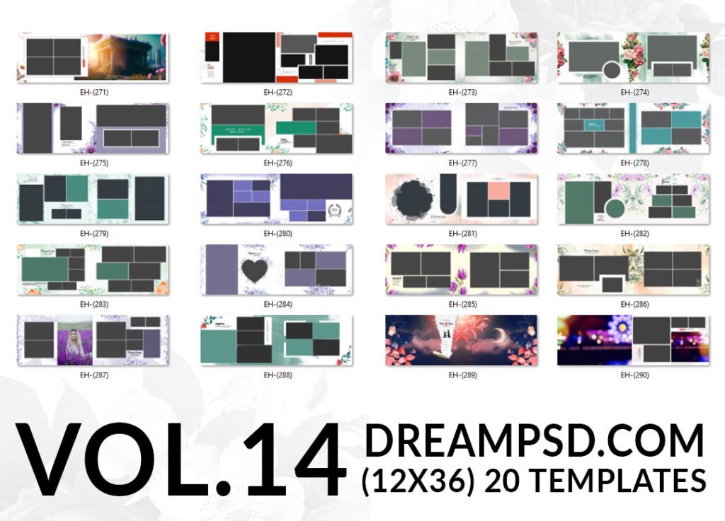 Free Download Album PSD Templates Vol.14