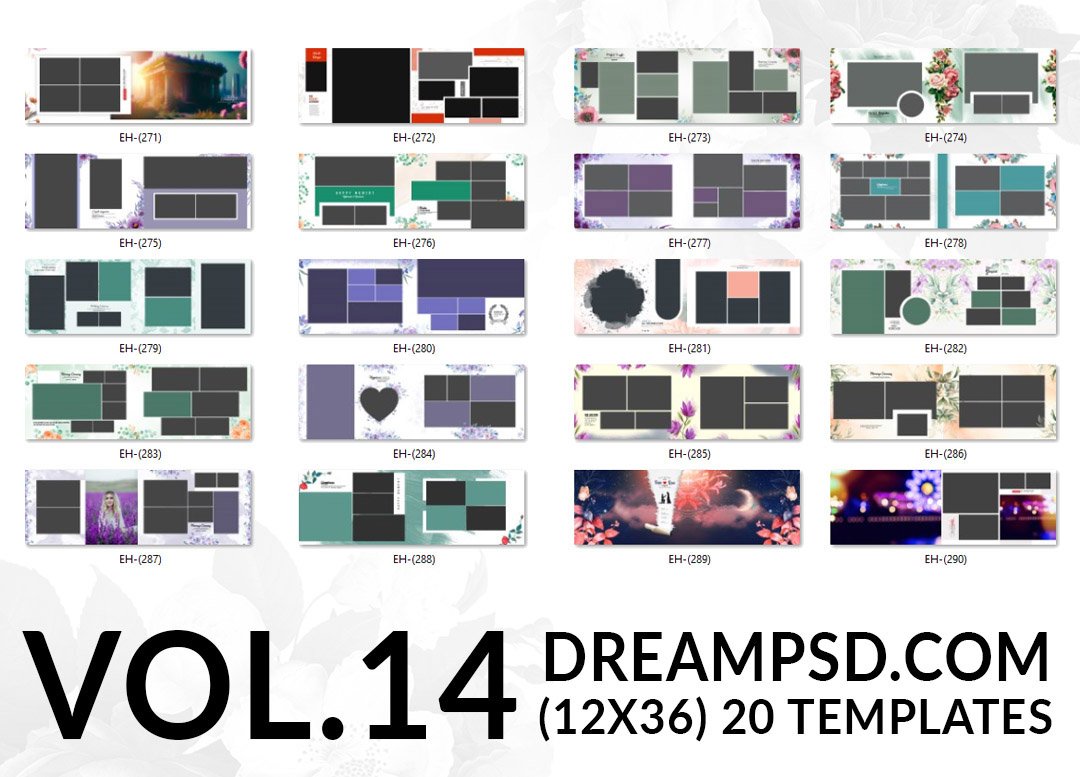Free Download Album PSD Templates Vol.14