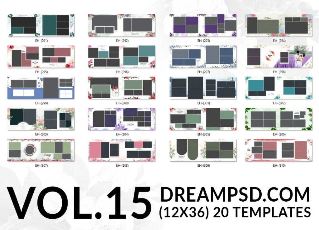 Free Download Album PSD Templates Vol.15