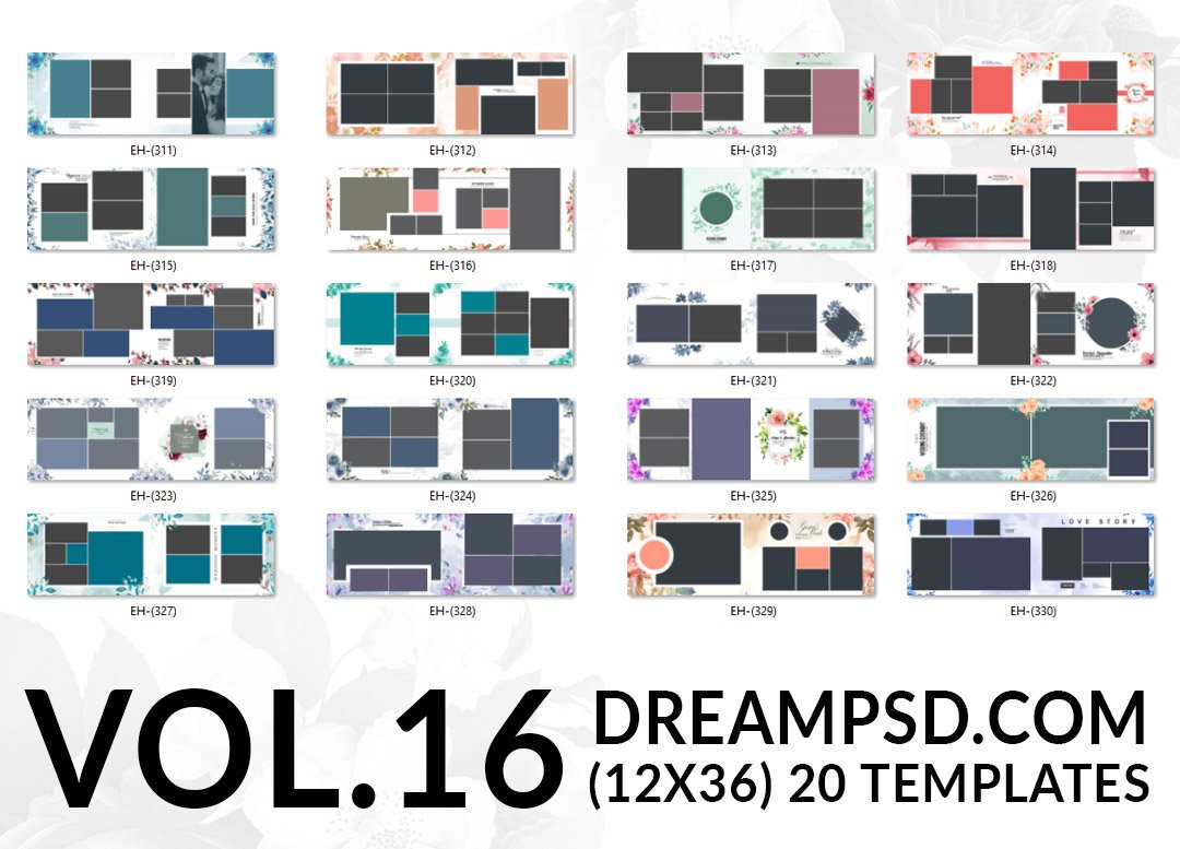Free Download Album PSD Templates Vol.16