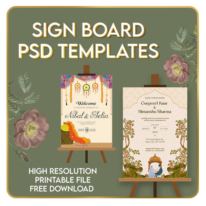 welcome sign board
