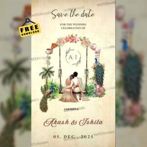 Save the Date Invitation EH-518